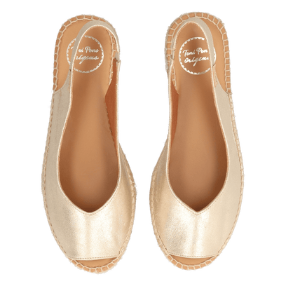 Erica-AS Dames Espadrilles Champagne