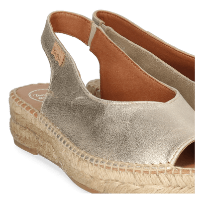 Erica-AS Dames Espadrilles Champagne