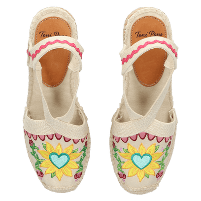 Gardenia Bonita Canvas Dames Espadrilles Multi