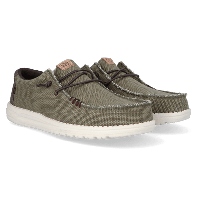 Wally Braided Heren Instappers Burnt Olive/Delicioso Brown