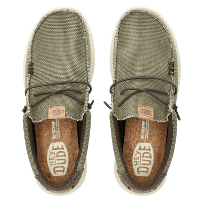 Wally Braided Heren Instappers Burnt Olive/Delicioso Brown