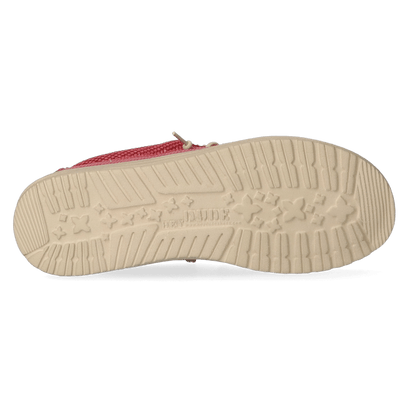 Wally Braided Heren Instappers Pompeian Red