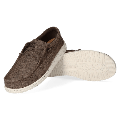 Wally Blend Heren Instappers Linen Dark Brown