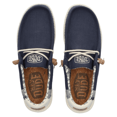 Wally Break Stitch Heren Instappers Navy