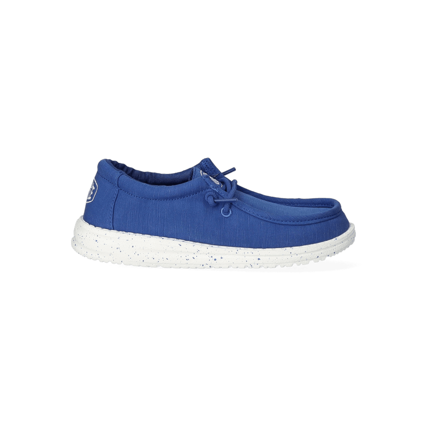 Wally Youth Slub Canvas Jongens Instappers True Blue