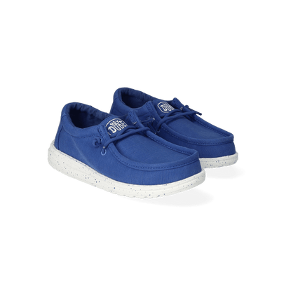 Wally Youth Slub Canvas Jongens Instappers True Blue