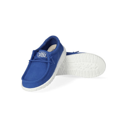 Wally Youth Slub Canvas Jongens Instappers True Blue