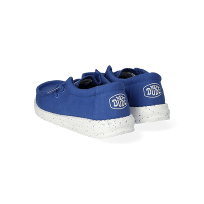 Wally Youth Slub Canvas Jongens Instappers True Blue