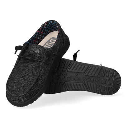 Wendy Sox Micro Dames Instappers Total Black