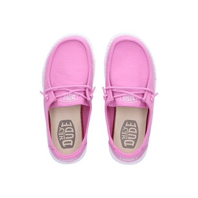 Wendy Youth Slub Canvas Meisjes Instappers Violet