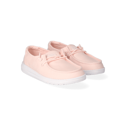 Wendy Youth Slub Canvas Meisjes Instappers Pink