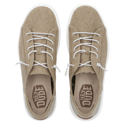 Cody Craft Linen Heren Sneakers Tan