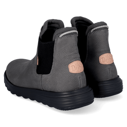 Branson Craft Leather Heren Boots Grey