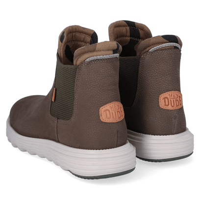 Branson Craft Leather Heren Boots Olive