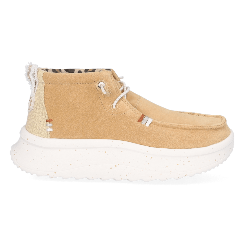 Wendy Peak Hi Suede Dames Instappers Tan