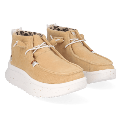 Wendy Peak Hi Suede Dames Instappers Tan