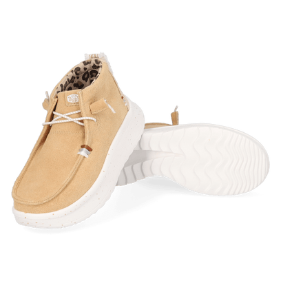 Wendy Peak Hi Suede Dames Instappers Tan