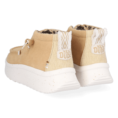 Wendy Peak Hi Suede Dames Instappers Tan