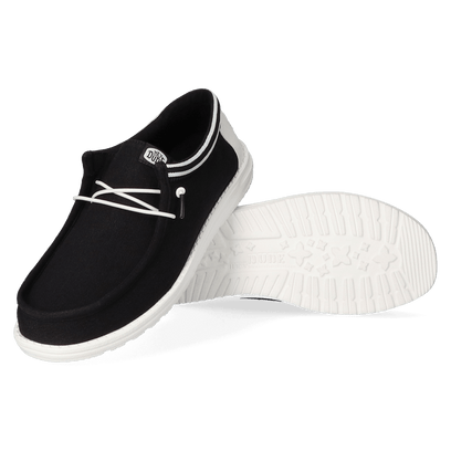 Wally Letterman Heren Instappers Black/White