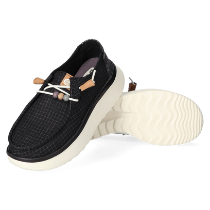 Wendy Peak Baja Dames Instappers Stripe Black