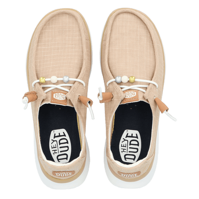 Wendy Peak Baja Dames Instappers Stripe Tan