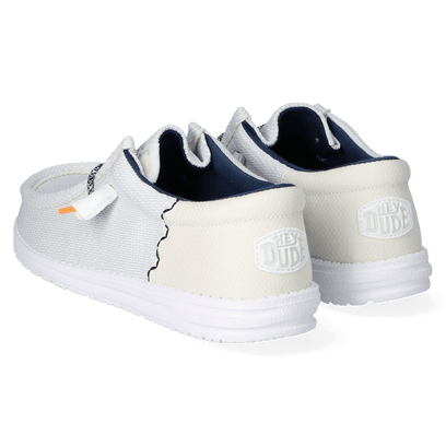 Wally Funk Open Mesh Dames Instappers White/White