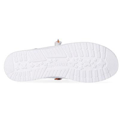 Wally Funk Open Mesh Dames Instappers White/White