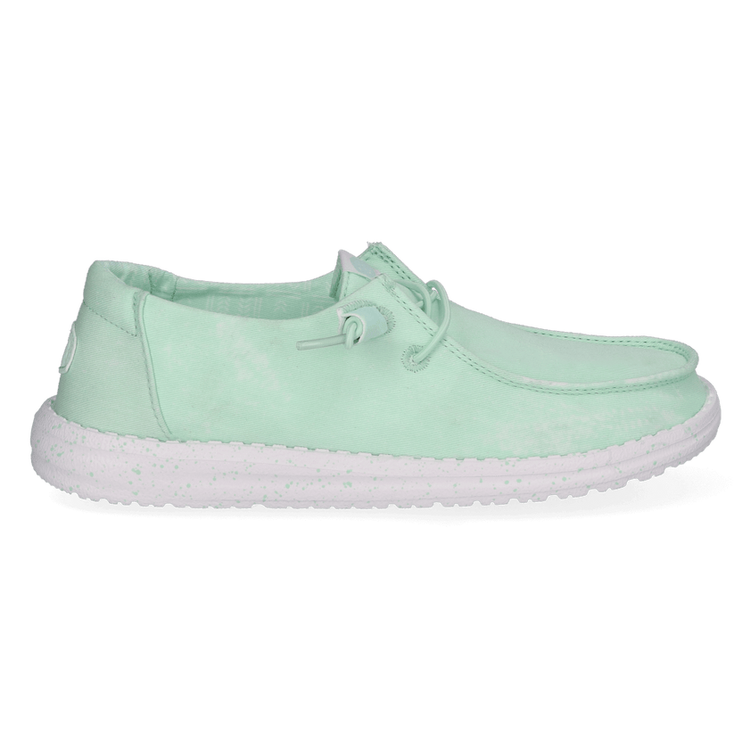 Wendy Stretch Canvas Dames Instappers Bay Blue