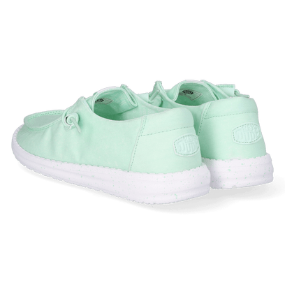 Wendy Stretch Canvas Dames Instappers Bay Blue