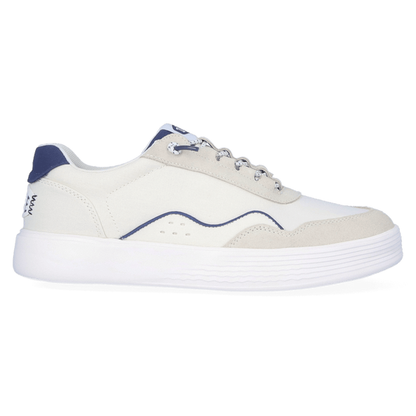 Hudson Canvas Heren Sneakers White/Navy Hudson Canvas Heren Sneakers White/Navy