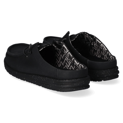 Wally Slip Canvas Heren Instappers Black/Black