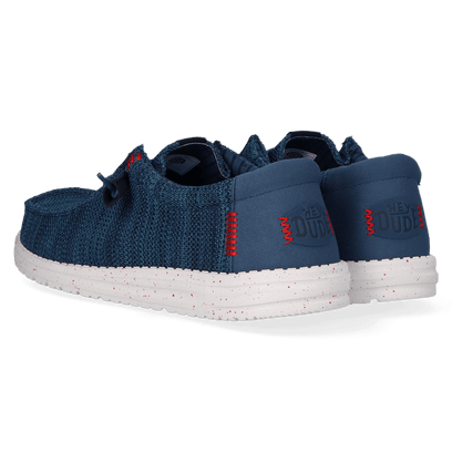 Wally Stretch Sox Heren Instappers Ensign Blue/Multi