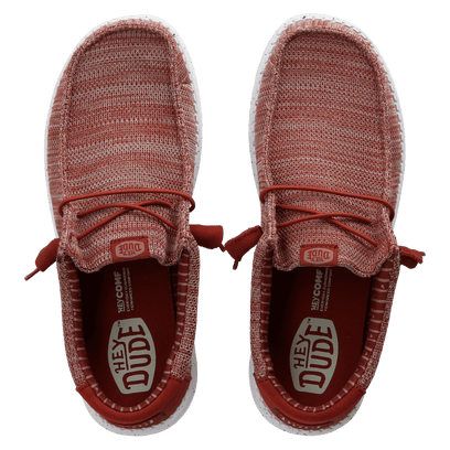 Wally Stretch Sox Heren Instappers Burnt Red/Multi