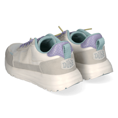 Sirocco Alta Colorblock Dames Sneakers White/Grey