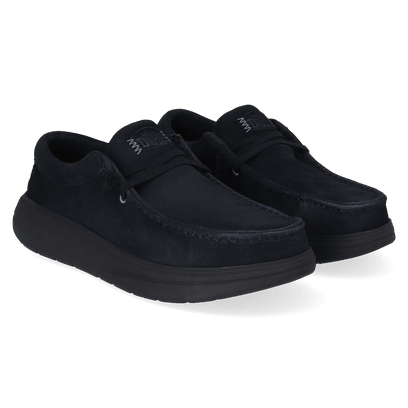 Wally Comf Suede Heren Instappers Black