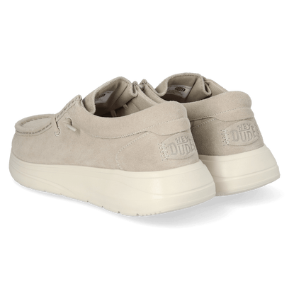 Wally Comf Suede Heren Instappers Stone Grey/Silver Birch