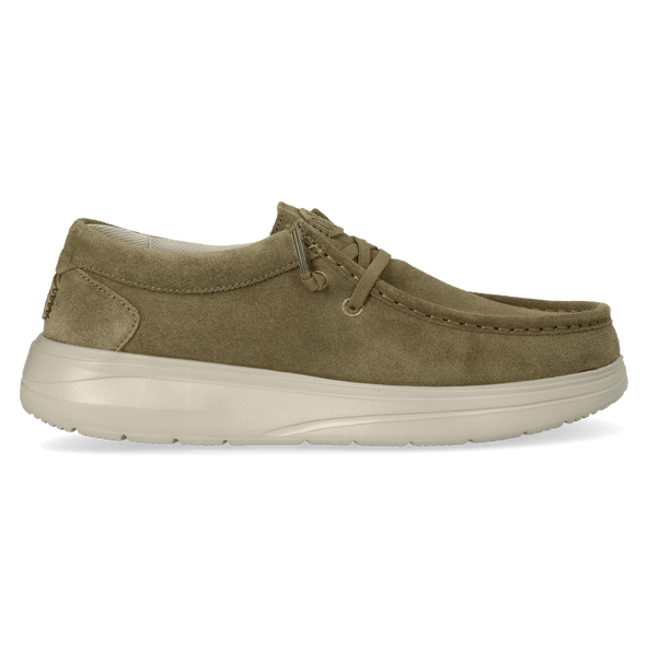 Wally Comf Suede Heren Instappers Dark Olive/Stone Grey Wally Comf Suede Heren Instappers Dark Olive/Stone Grey