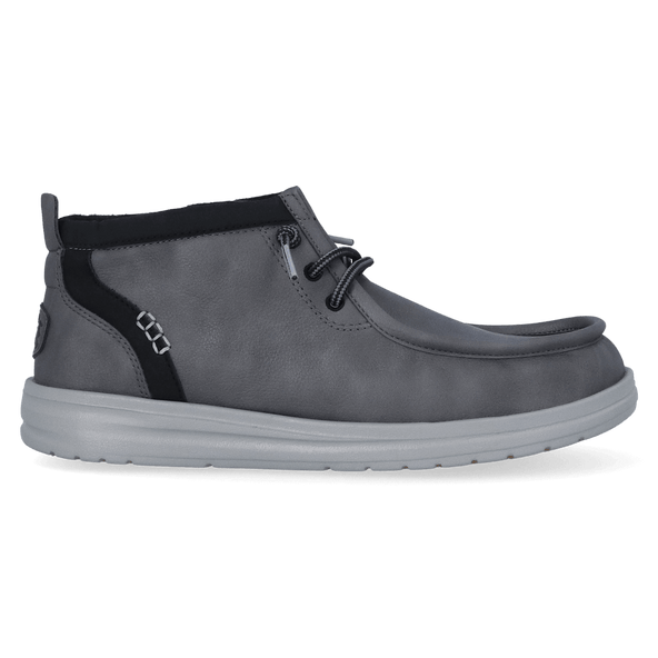 Wally Mid GripR Classic Heren Instappers Grey/Black Wally Mid GripR Classic Heren Instappers Grey/Black
