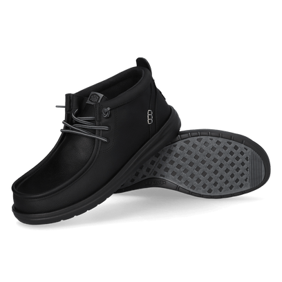 Wally Mid GripR Classic Heren Instappers Black/Black