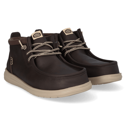 Wally Mid GripR Classic Heren Instappers Mole Brown