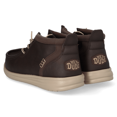 Wally Mid GripR Classic Heren Instappers Mole Brown