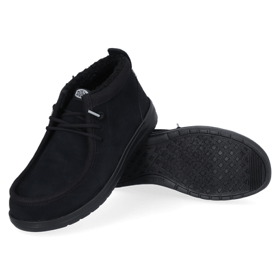 Wally Mid GripR Warmth Heren Instappers Black/Black