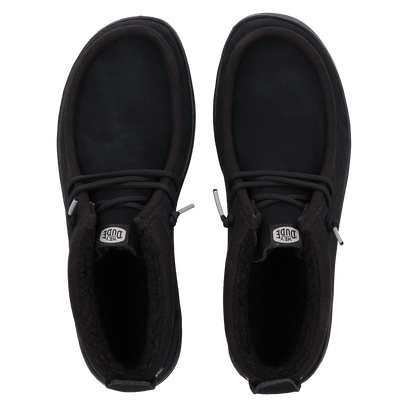 Wally Mid GripR Warmth Heren Instappers Black/Black