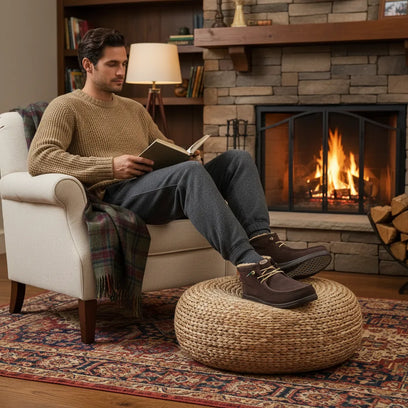 Wally Mid GripR Warmth Heren Instappers Mole Brown