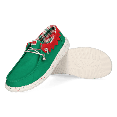 Wendy Holiday Elf Dames Kerst Schoenen Green/Red