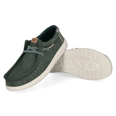 Wally Jute Heren Instappers Sea Green