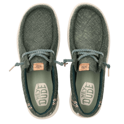 Wally Jute Heren Instappers Sea Green