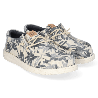 Wally Palm Jute Heren Instappers Egret/Cloud Blue