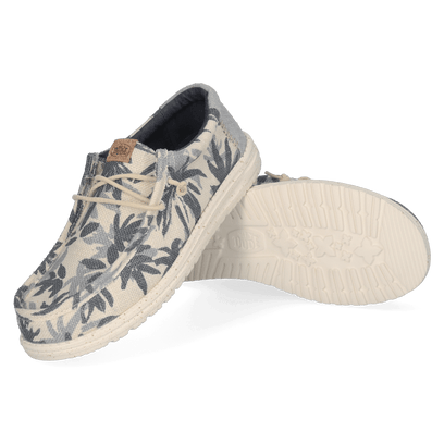 Wally Palm Jute Heren Instappers Egret/Cloud Blue