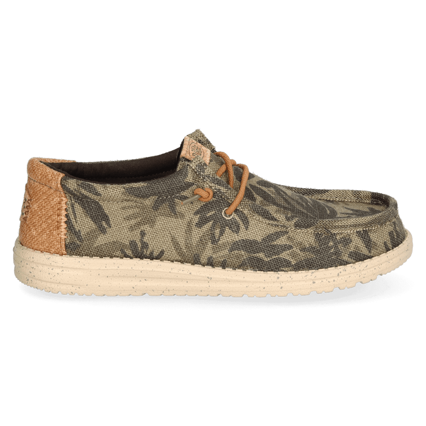 Wally Palm Jute Heren Instappers Burnt Olive/Ginger Brown